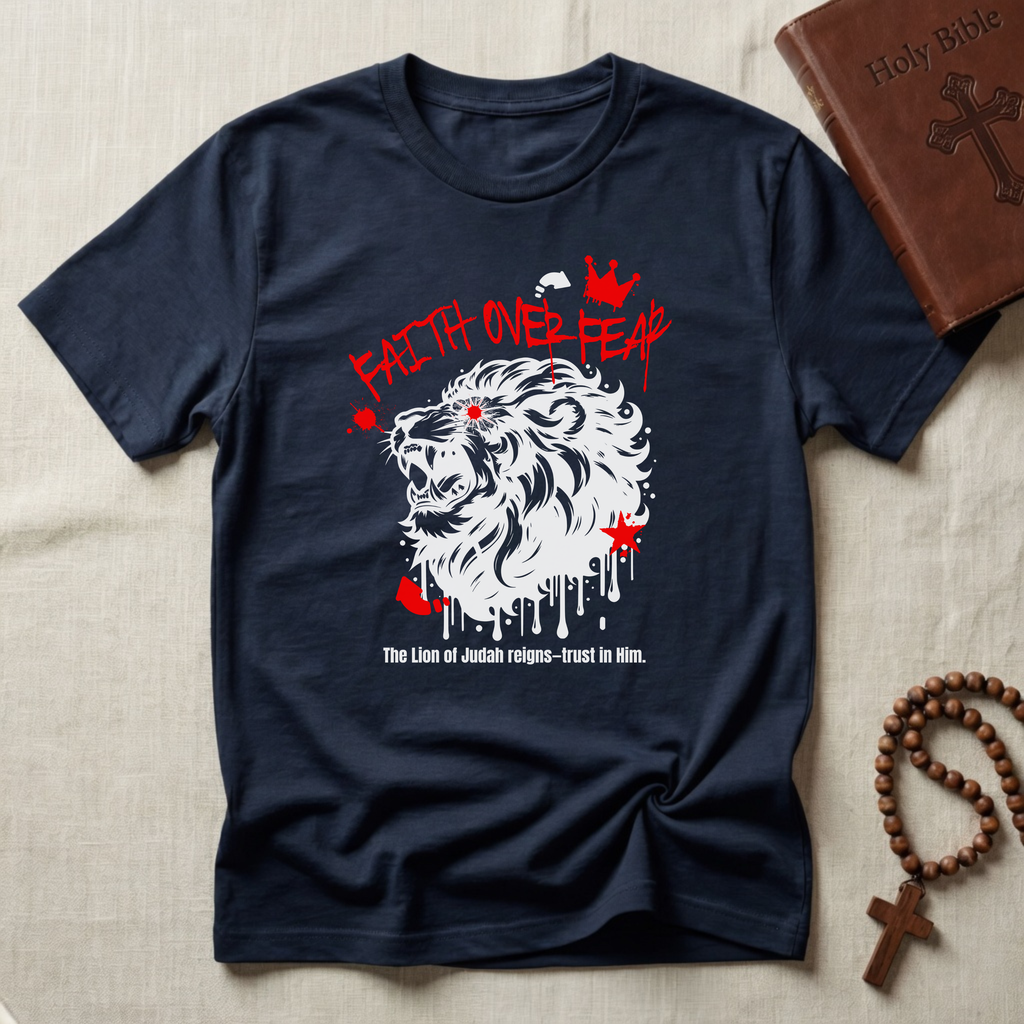 Faith Over Fear Lion T-Shirt