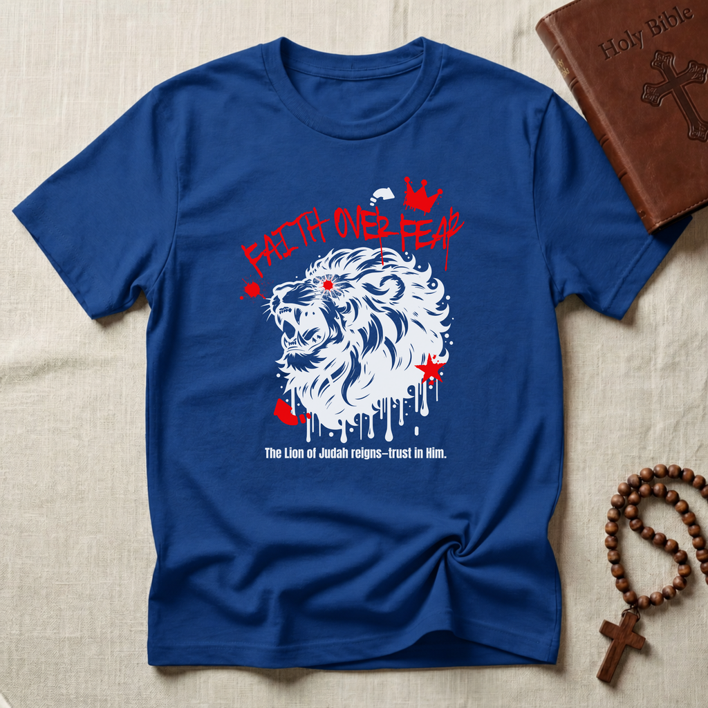 Faith Over Fear Lion T-Shirt